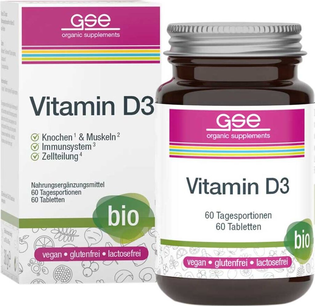 Vitamine D3 - compact 60 comprimés 30g Image du produit 