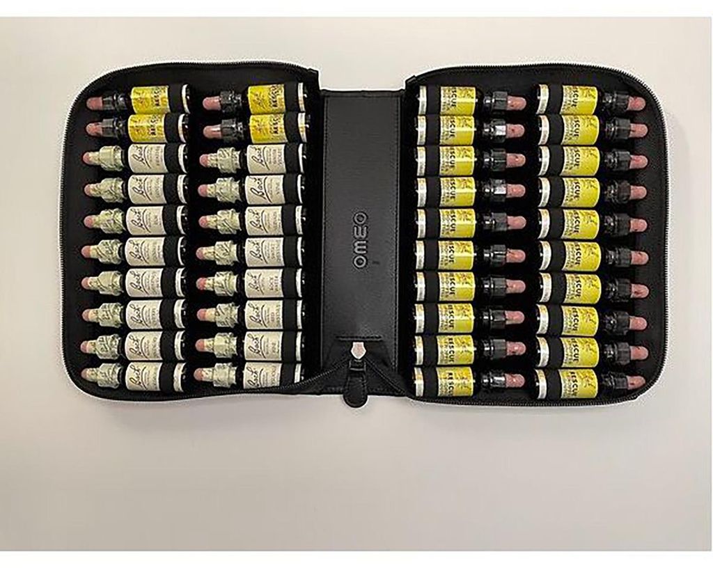 Bachblüten Taschenapotheke Leder – Etui für 40 Flaschen Produktbild 