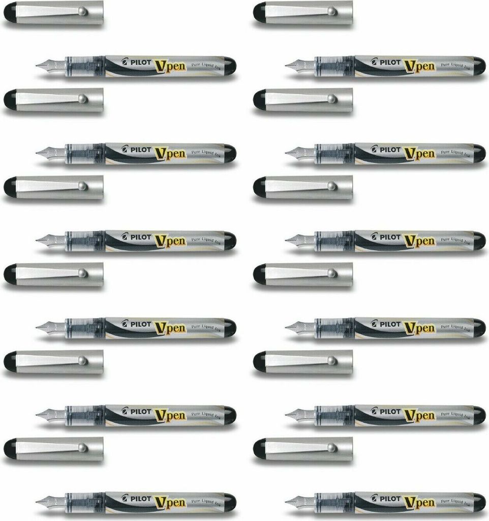 Pilot V-Pen, SVP-4M Füllfederhalter Schwarz Produktbild 