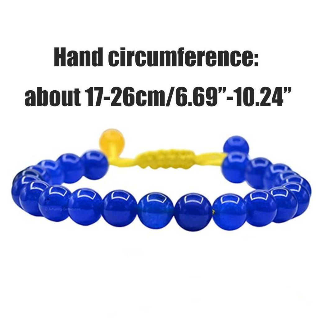 Ukraine-Armband mit Perlen, ukrainische Flagge Schmuck