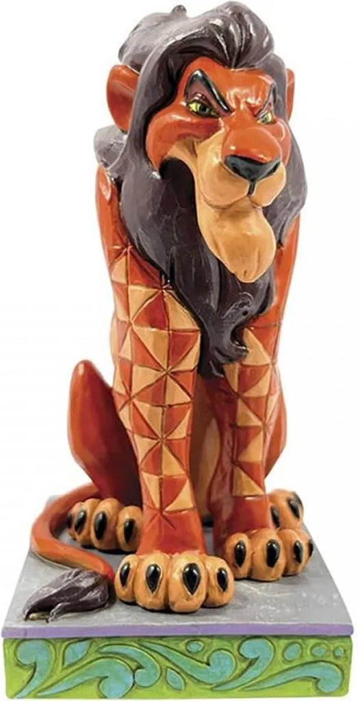 Figurine Scar Disney Le Roi Lion par Enesco 11cm Orange Collection