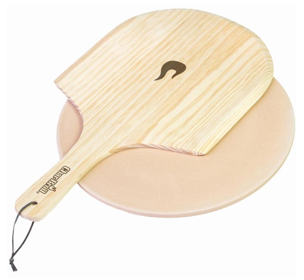 Char-Broil Pizzastein Kit, Pizzastein, Beige, Holz, Produktbild 