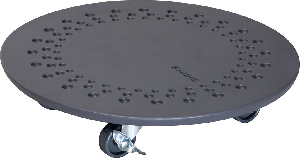 WAGNER Pflanzenroller STONE Ø 34 x 7,5 cm, außen & innen, Produktbild 
