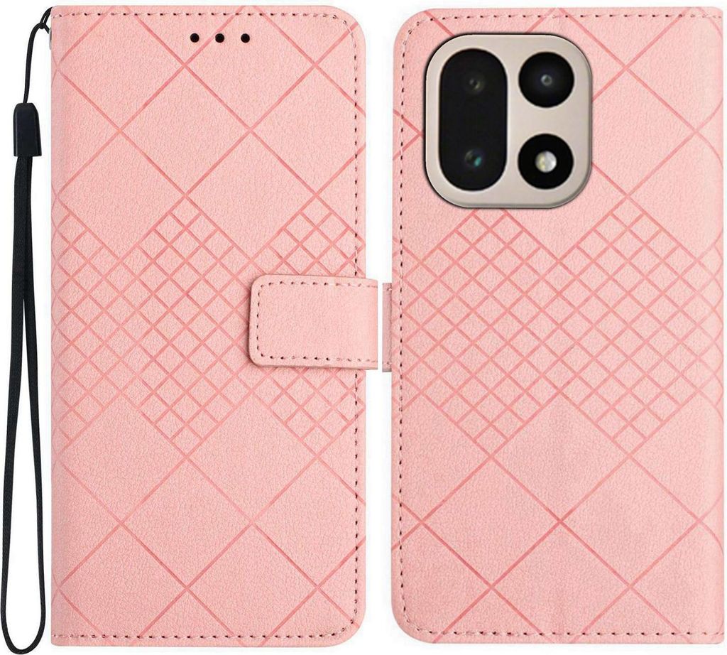 OnePlus 15 Hülle - Coverup Rhombus Klapphülle - Rosa