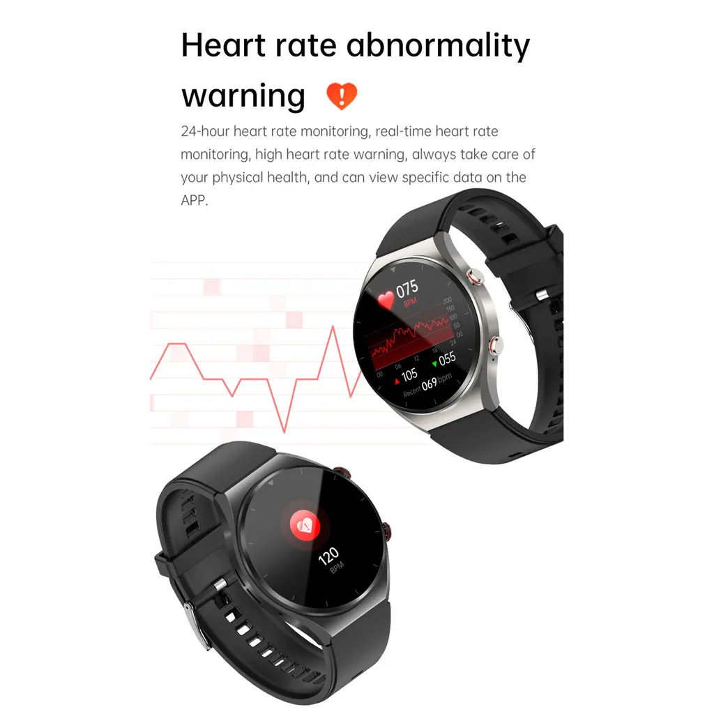Montre connectée E09 écran 1,39'' noir avec appels Bluetooth intégrés - 8