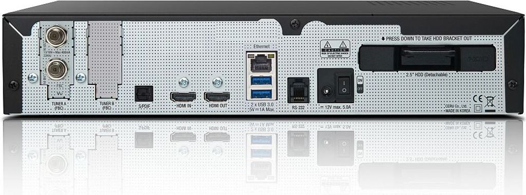 VU+ Duo 4K SE 1x DVB-S2X FBC Twin Tuner Linux OS, USB-PVR, Produktbild 4