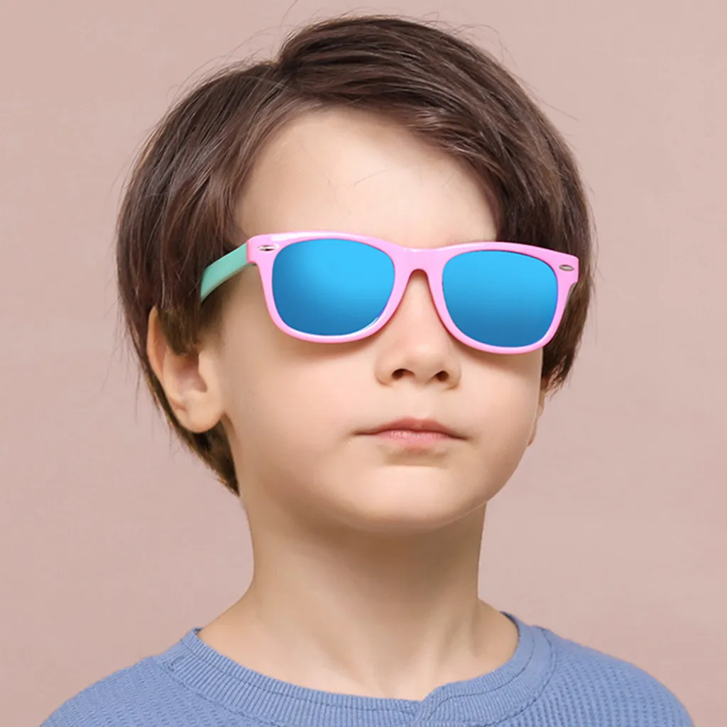 LEZYHIU Occhiali da Sole Bambino,Occhiali da Sole Sportivi Polarizzati per Bambini,Occhiali da Sole Sportivi Occhiali Sportivi Uomo Donna
