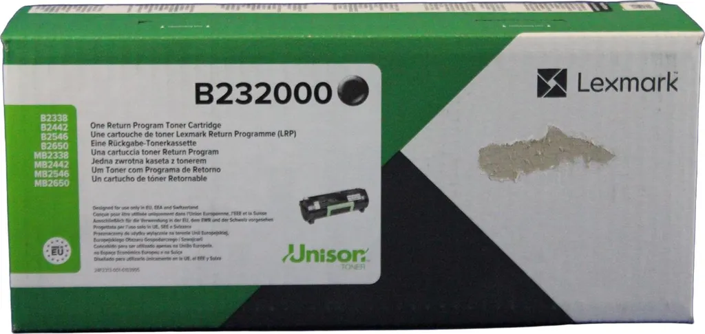 Lexmark B232000 Programma di restituzione del kit toner Lexmark originale (00B232000,0B232000,B232000) - 8