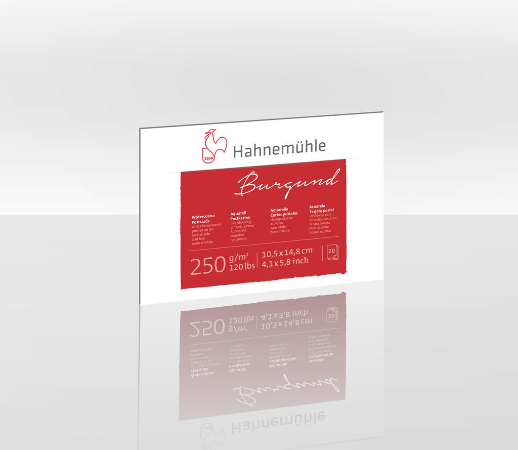 Hahnemühle Aquarell-Postkartenblock - 250 g/m² - rau - 10,5 Produktbild 
