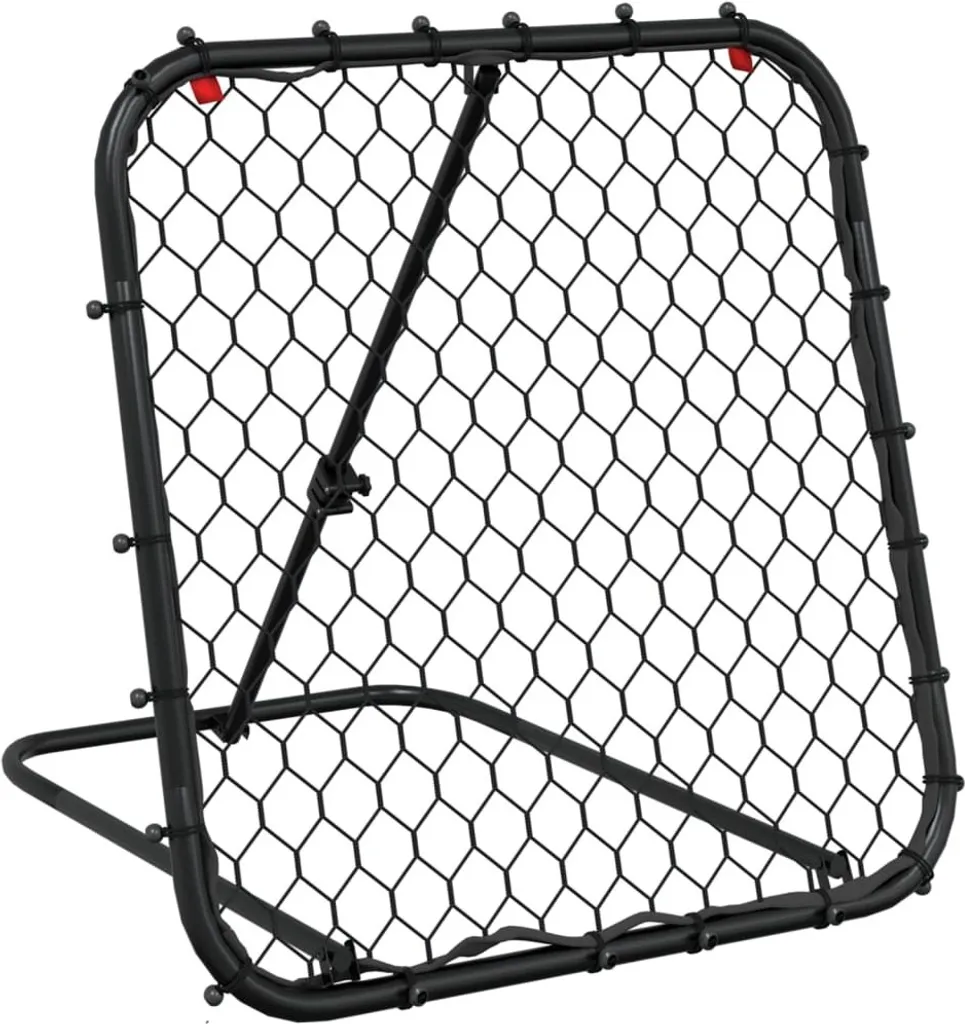 Rebounder de Foot Inclinable 84x73 cm Noir avec Structure en Acier