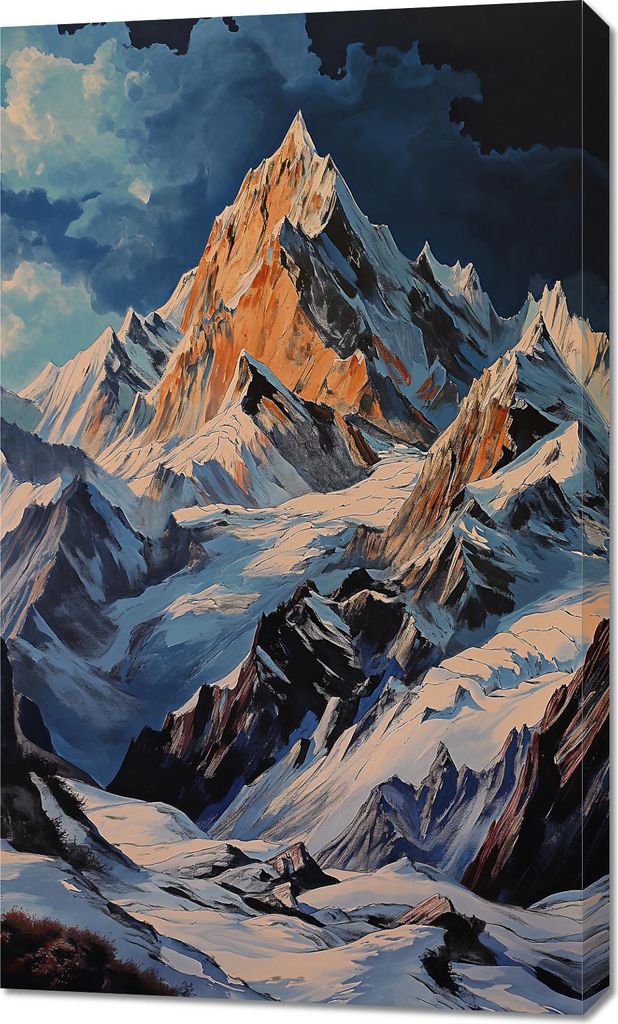 Bild 60x100cm Hügel Majestat Augenblick