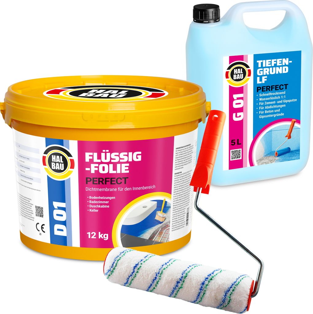 Flüssigfolie 12Kg Dichtfolie Tiefengrund 5L Dusche Bad Produktbild 