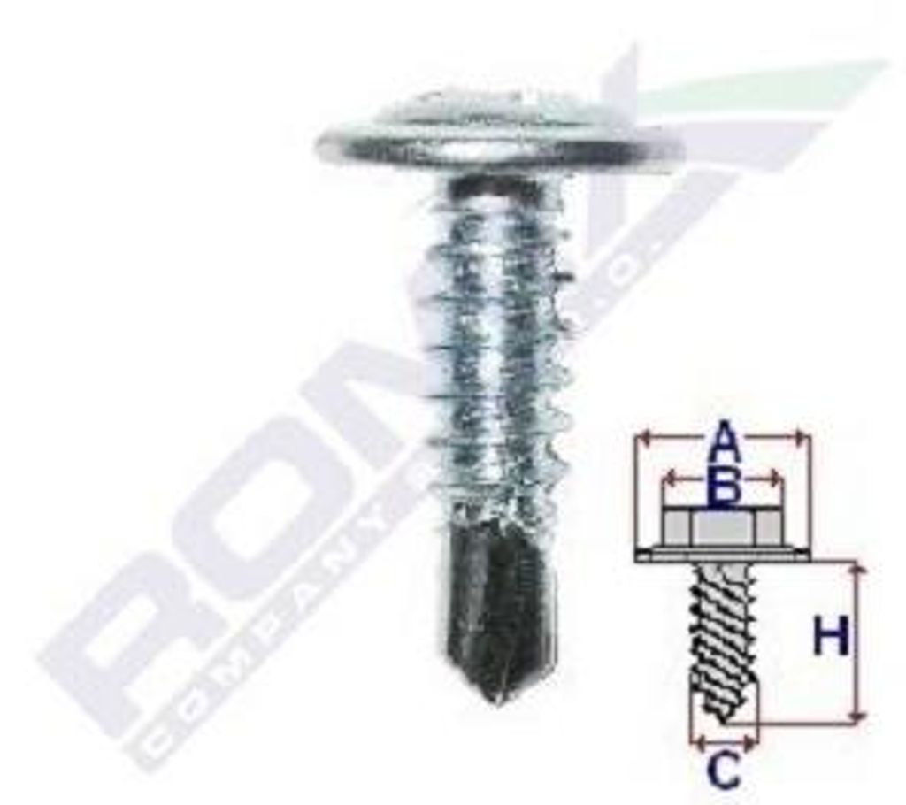 100x ROMIX Blechschraube C60159 4mm 16mm