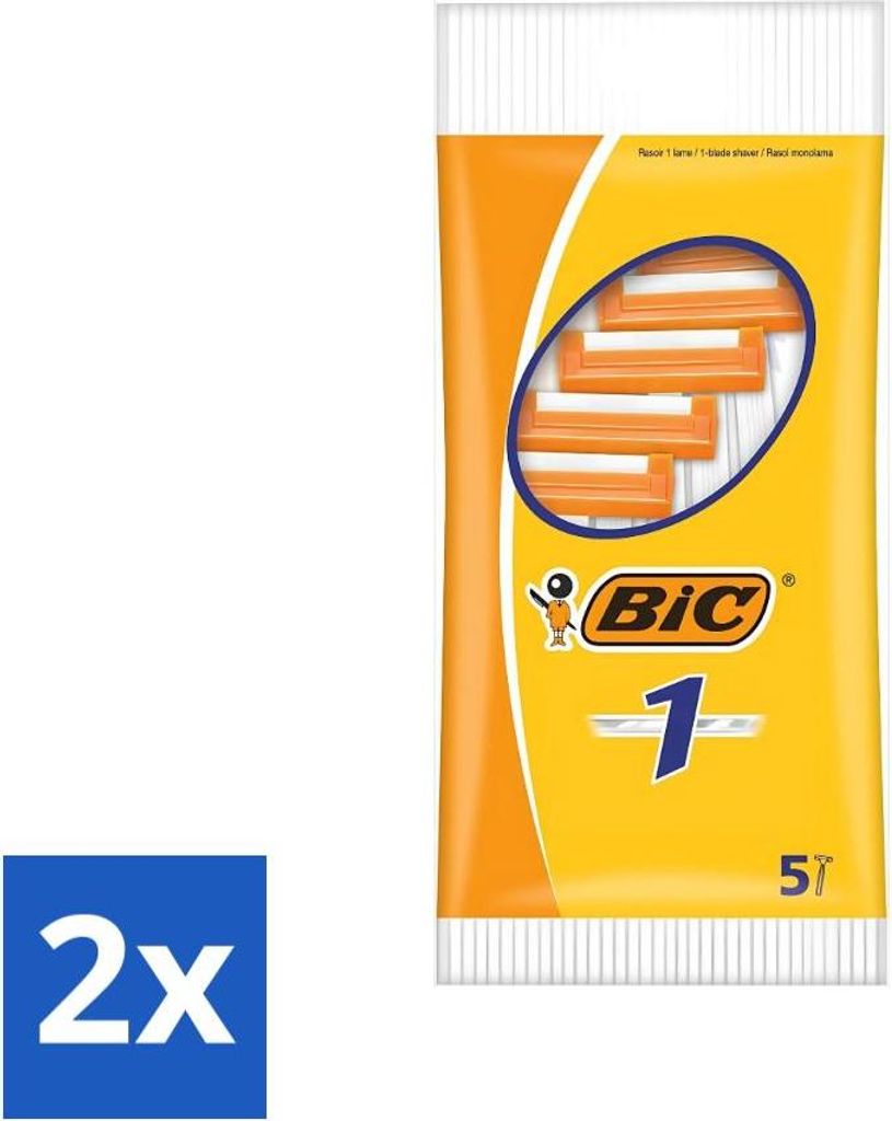 Bic – Rasierklingen – Einzelklinge – Einwegklingen – 5 Rasierklingen - Vorteilspack - 2 Stücke