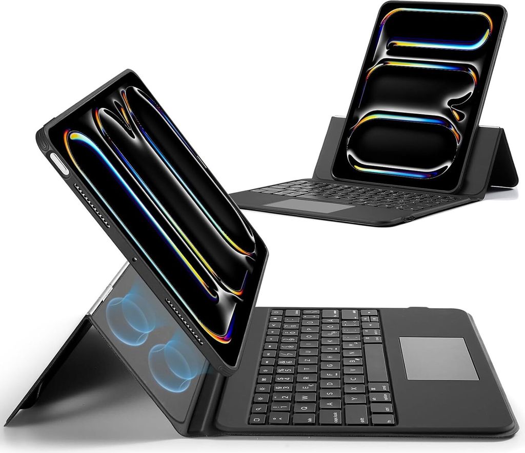 ESR Keyboard Case, QWERTZ, für iPad Pro 13 Zoll (M4) 2024, schwarz