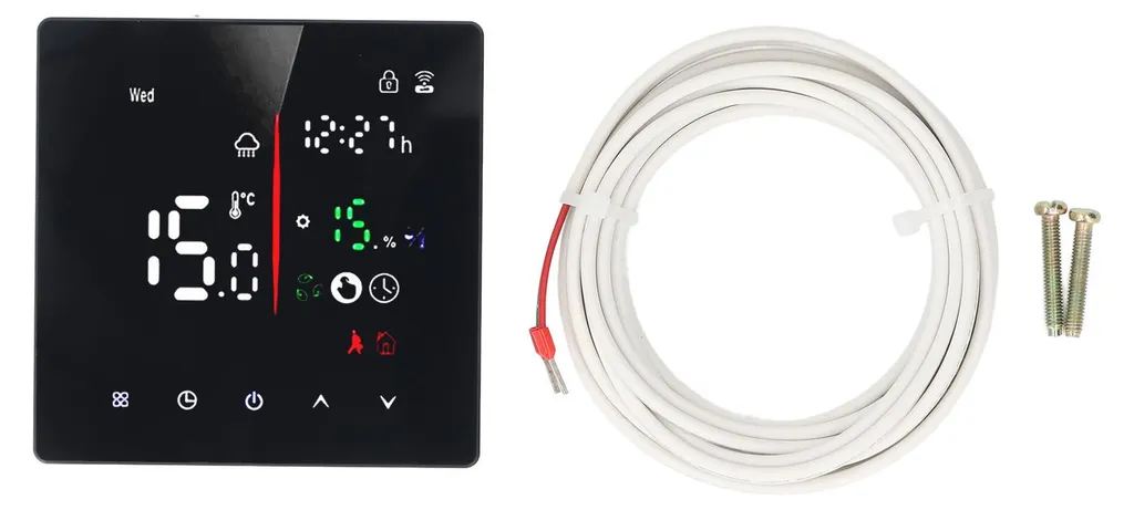 Thermostat WiFi intelligent Tuya pour chauffage électrique AC 90-240V