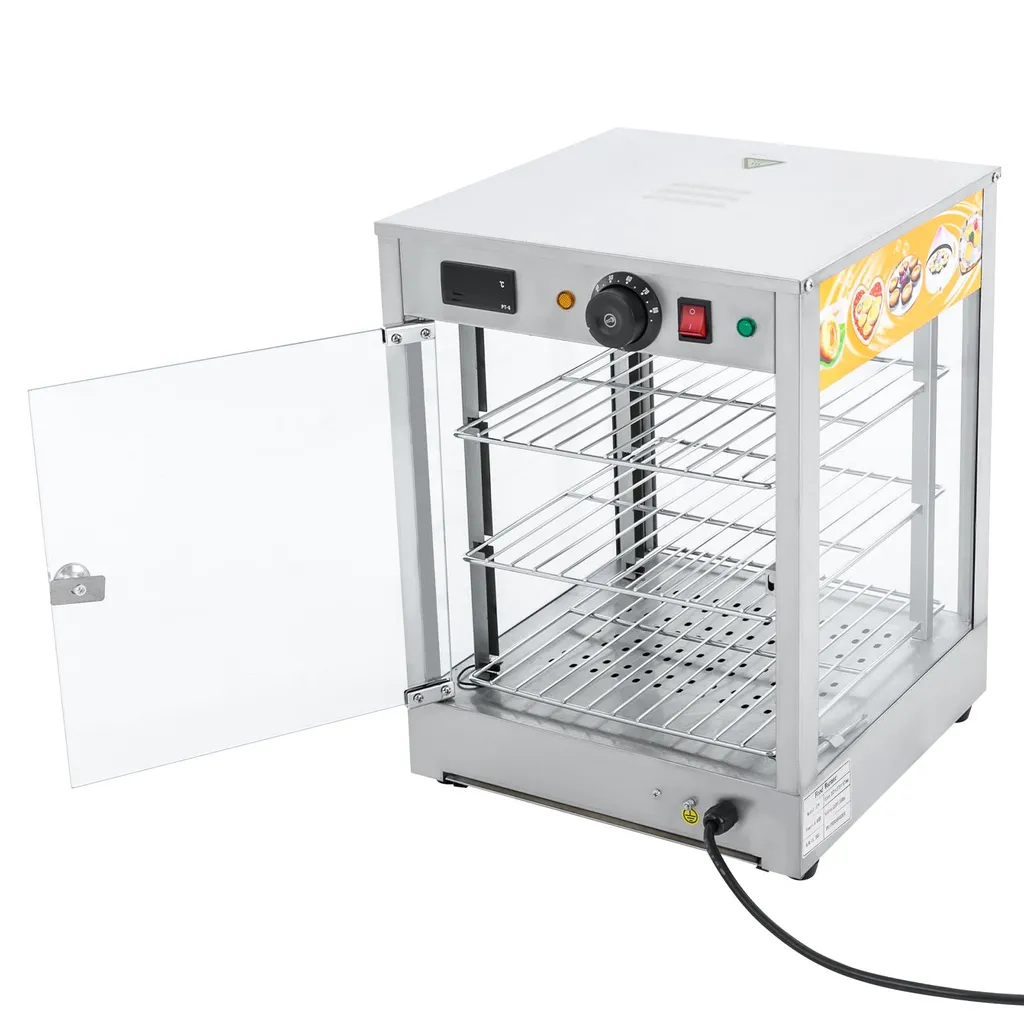Chauffe-plats inox 800W à haute performance pour restauration et buffet