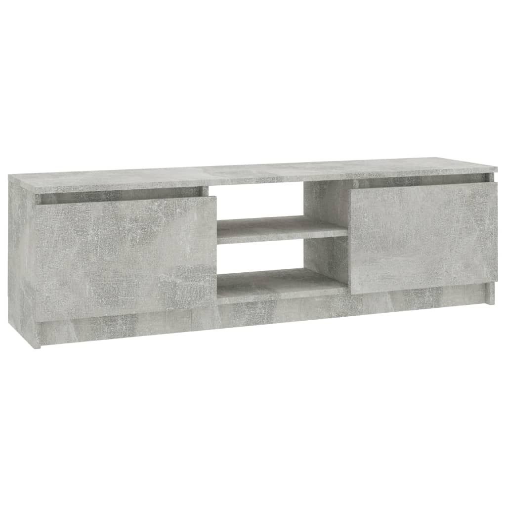 TV-Schrank Betongrau 120×30×35,5 cm Holzwerkstoff