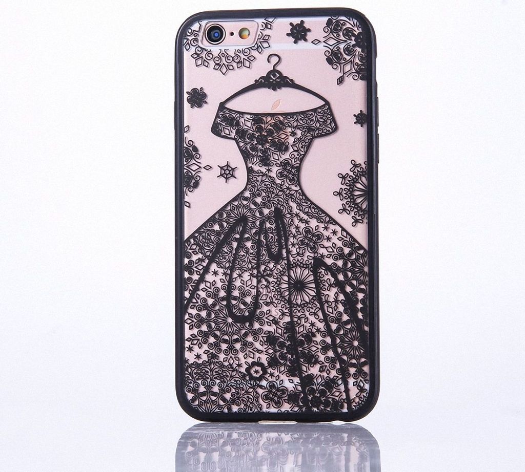 Handy Hülle Mandala für Samsung Galaxy S7 Design Case Schutzhülle Motiv Kleid Cover Tasche Bumper Schwarz