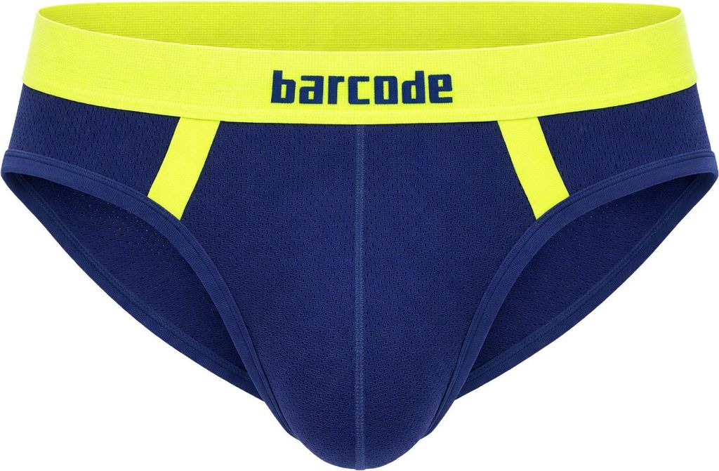 Barcode Berlin Brief Sonny Blau-Neongreen - Größe XL
