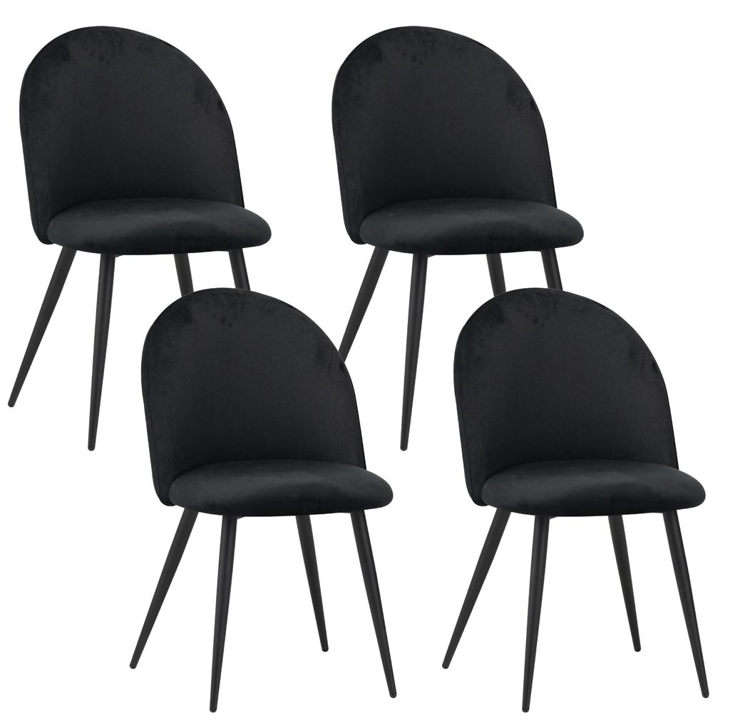 Albatros Esszimmerstühle mit Samt-Bezug 4er Set CAPO, Produktbild 