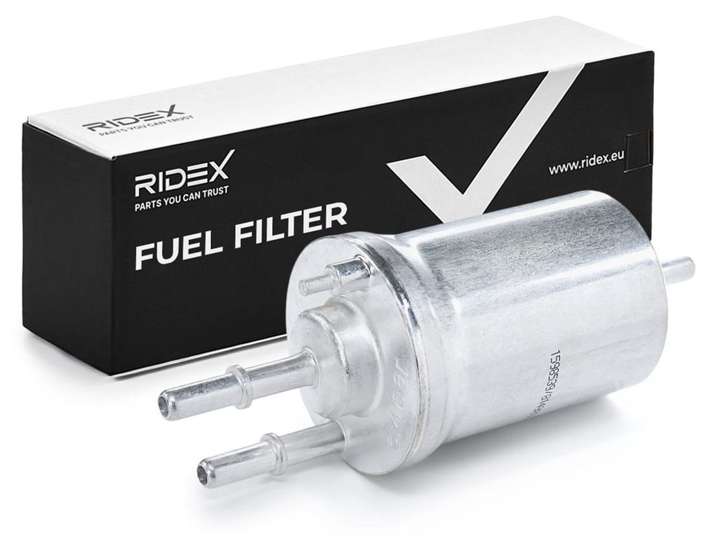 Kraftstofffilter RIDEX 9F0071 Benzinfilter für VW Golf VII Schrägheck (5G1, BQ1, BE1, BE2) Leitungsfilter