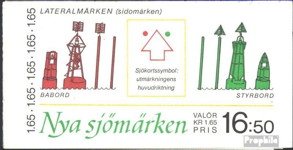 Briefmarken Schweden 1982 Mi MH88 (kompl.Ausg.) postfrisch Seezeichen