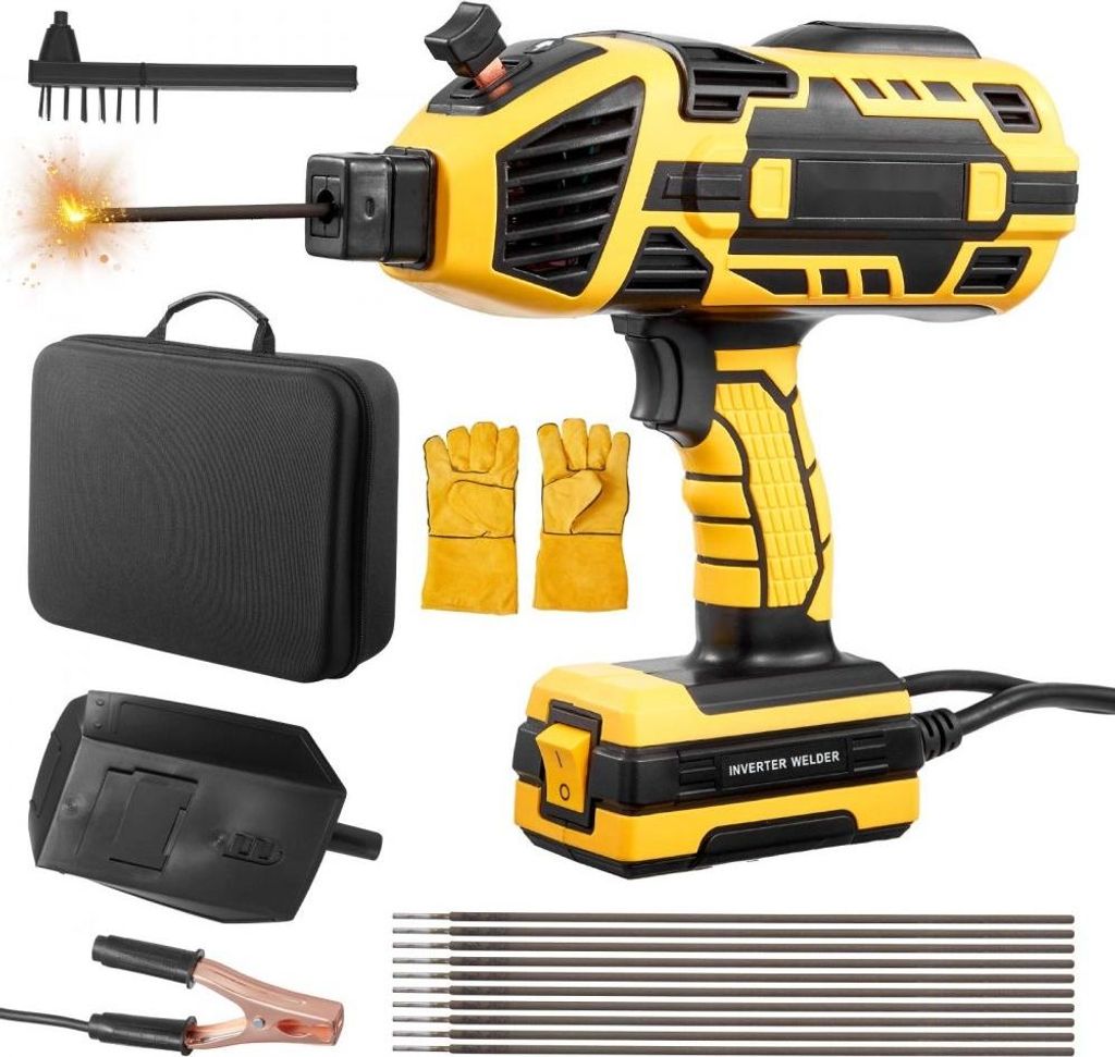 Tragbares Lichtbogenschweißgerät 20-120A - 5-stufige Stromeinstellung - Profi Schweißausrüstung