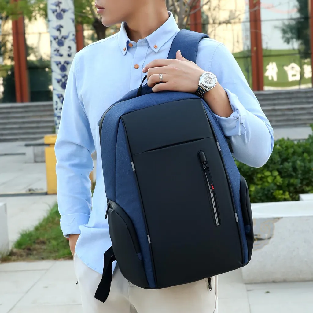 Sac à dos 15,6 pouces avec port USB et compartiments de rangement PC