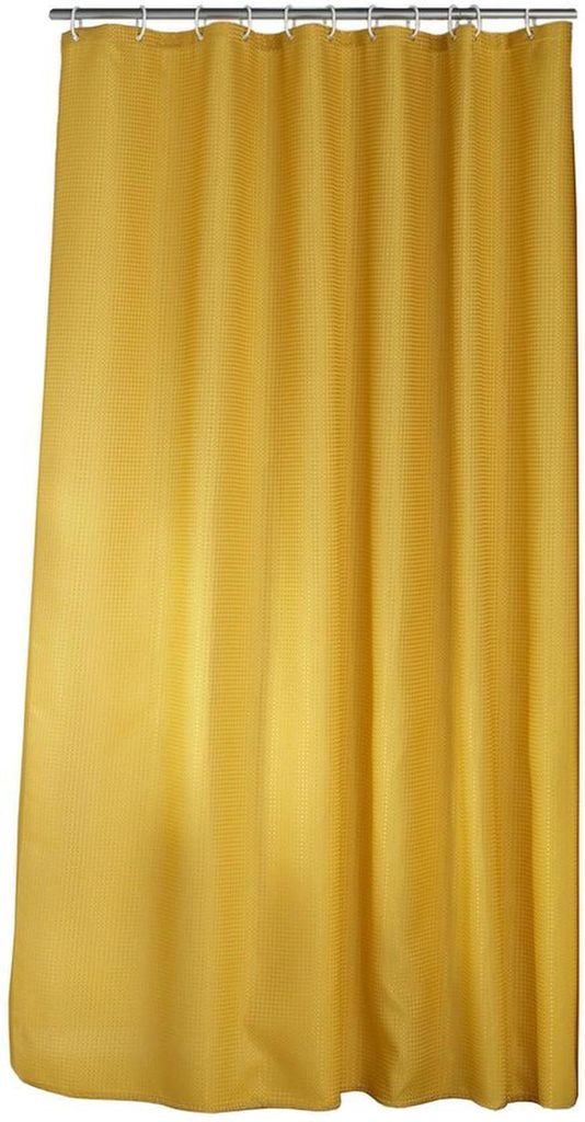 Unyqoos Eleganter Duschvorhang mit Jacquard-Design und praktischen Haken
