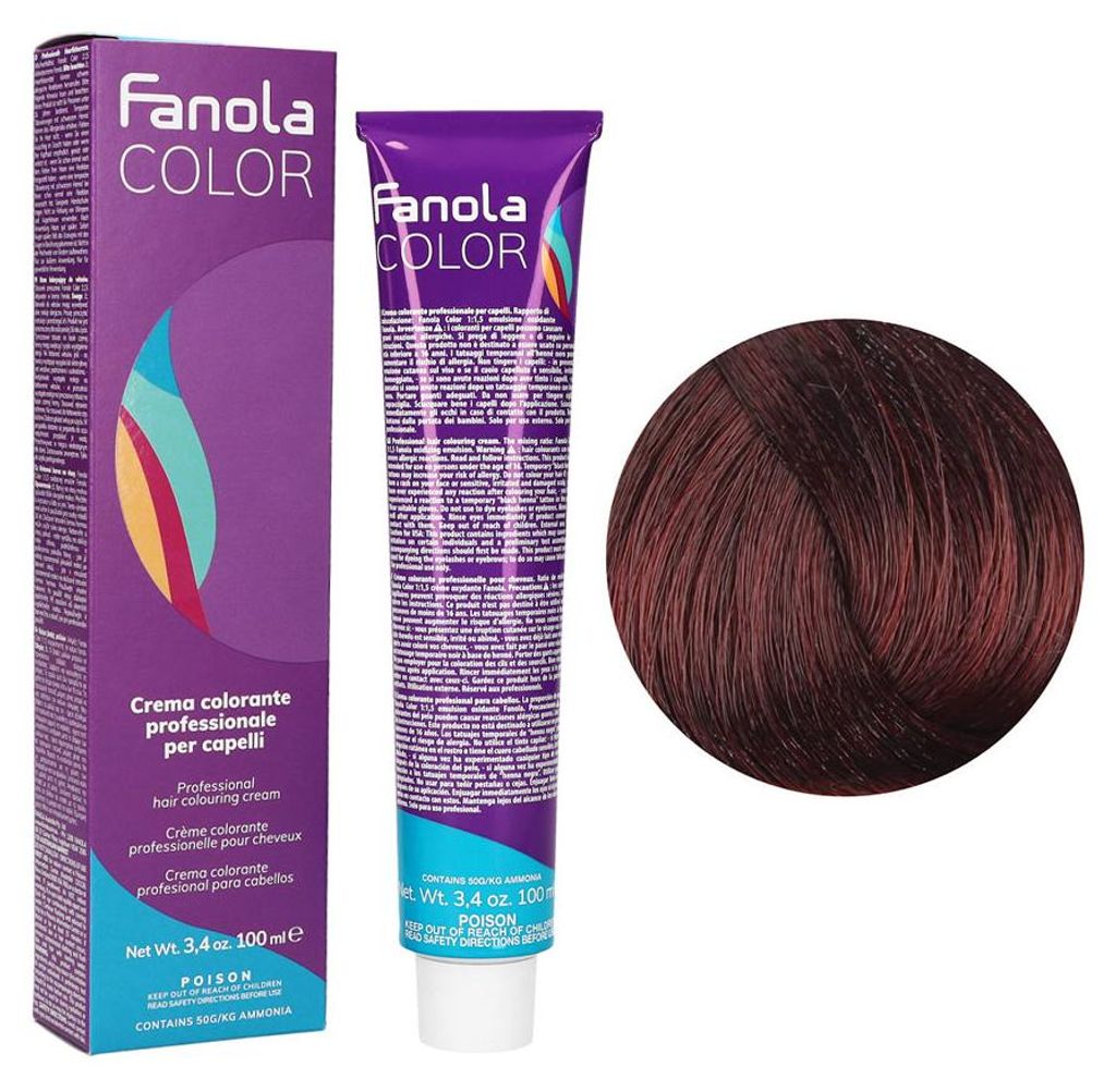 Fanola 5.6 Haarfarbe 100 ml Produktbild 