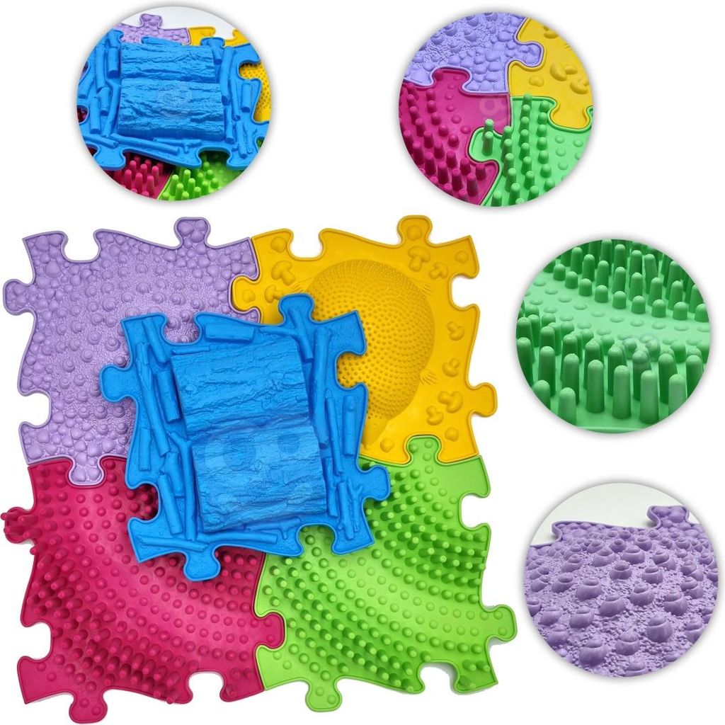 Woopie Sensory Mat Orthopädisches Puzzle 5-tlg.