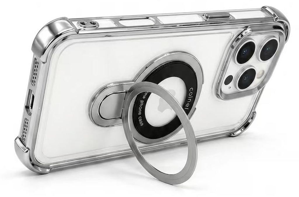 MagSafe Handyhülle für iPhone 11 Transparent Weiß mit Ring Produktbild 