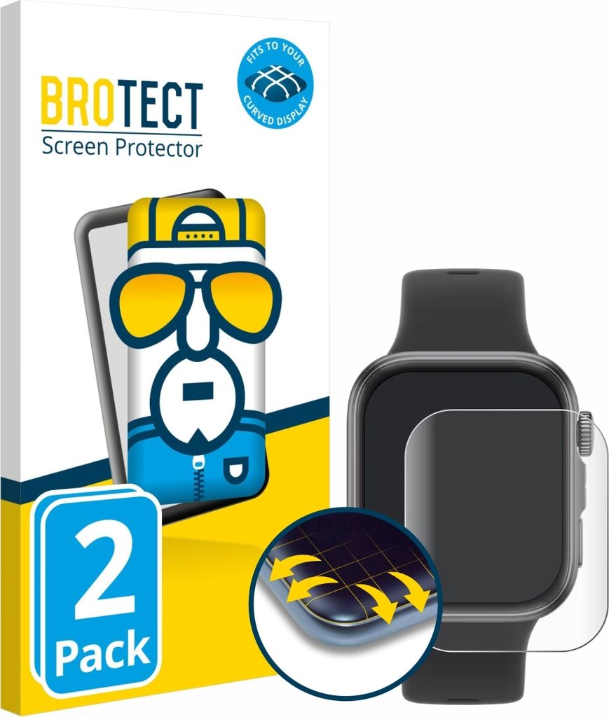2x BROTECT Fullscreen Schutzfolie für Huawei Watch Fit 4 Produktbild 