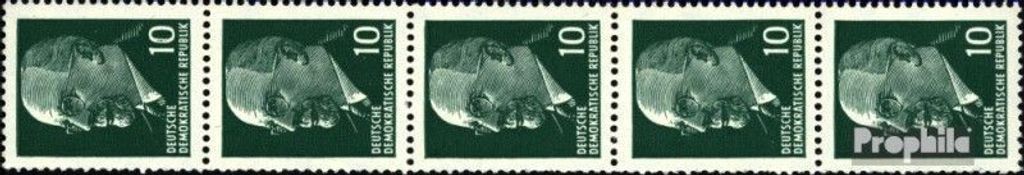 Briefmarken DDR 1967 Mi 846X R Fünferstreifen postfrisch Ulbricht