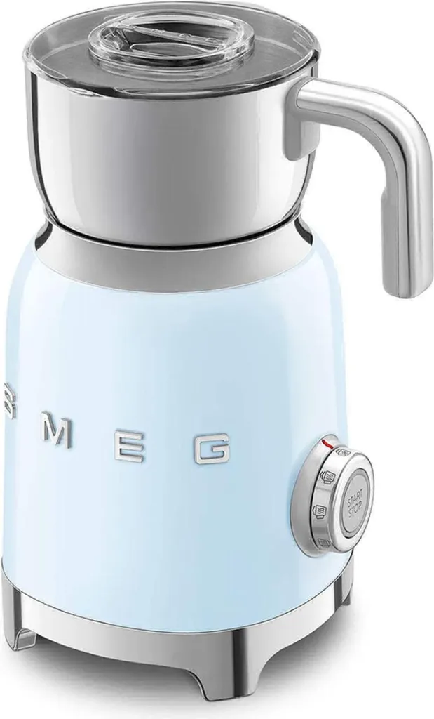Émulsionneur de lait Smeg Années 50 MFF11PBEU 500W Bleu Pastel 0.6L