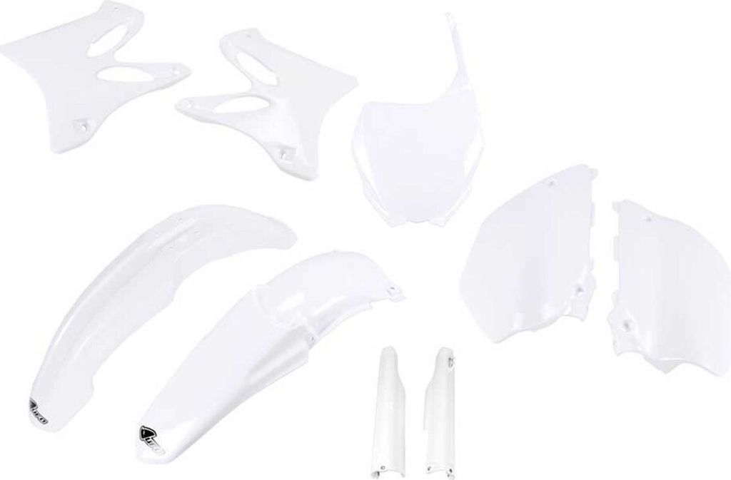 Verkleidungskit UFO PLAST 9-teilig Verkleidungssatz Kunststoff mit Gabelschutz, Farbe:weiß OEM