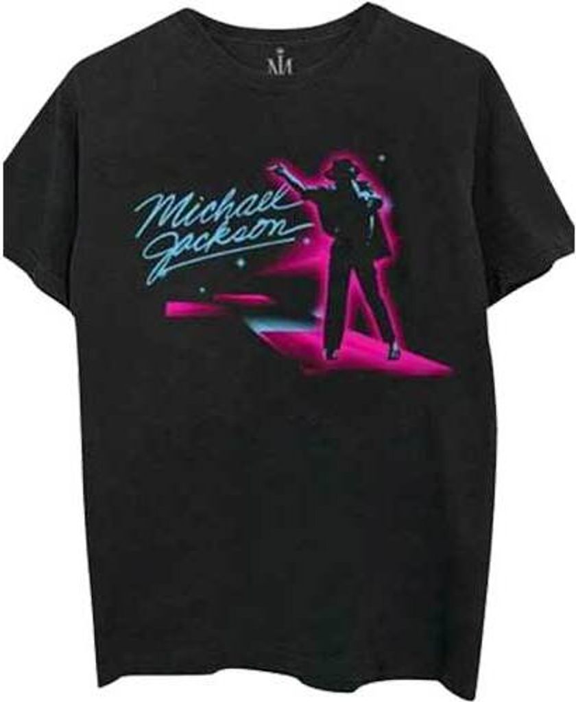 Michael Jackson Neon Black M T-Shirt Produktbild 
