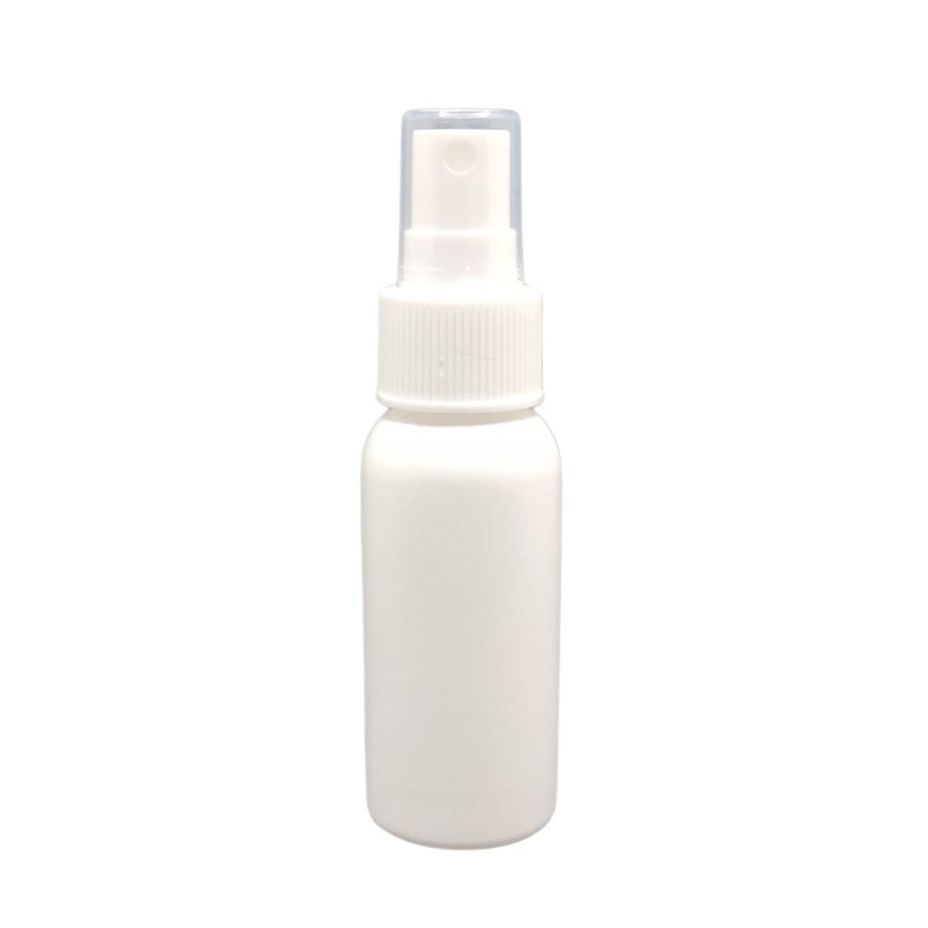 30 ml matná biela sklenená fľaša + biely sprejový uzáver Obrázok produktu 