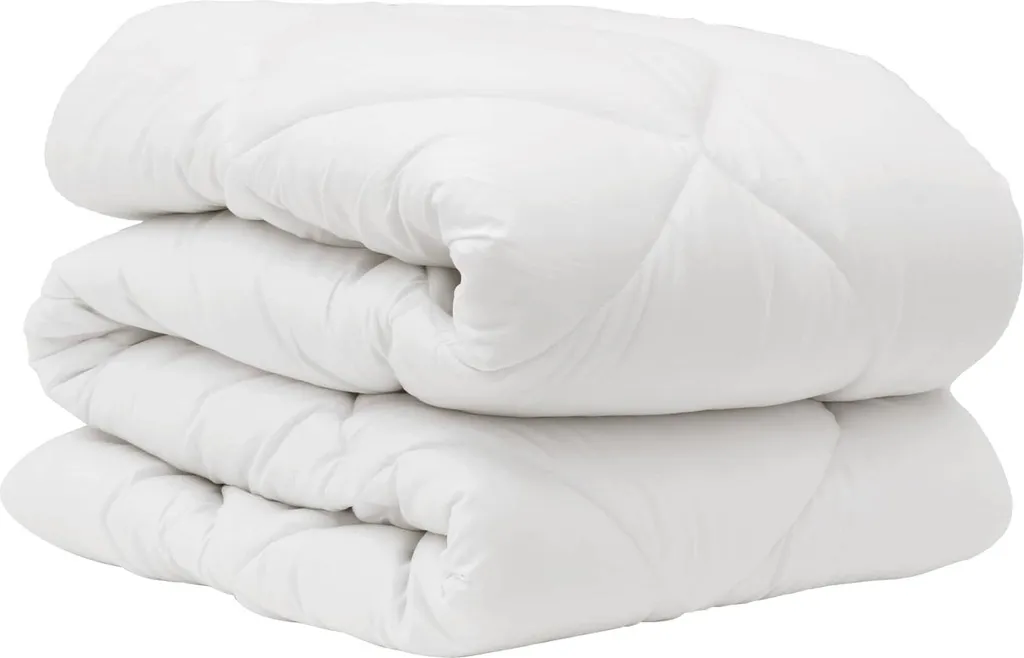 Set Piumone vidaXL Bianco Microfibra | Morbido Abbraccio Notturno 2 Pezzi - 4