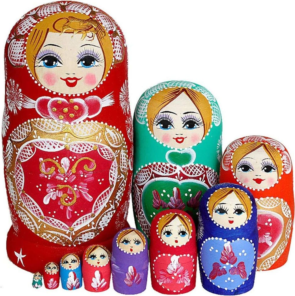 Hniezdna bábika Matryoshka Ruská bábika Darčeková bábika Obrázok produktu 