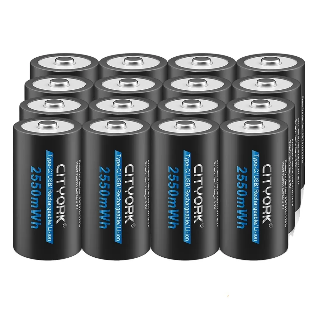 Accu Rechargeable 3,7V pour Lampe Torche et Outillage - Set de 16 Unités