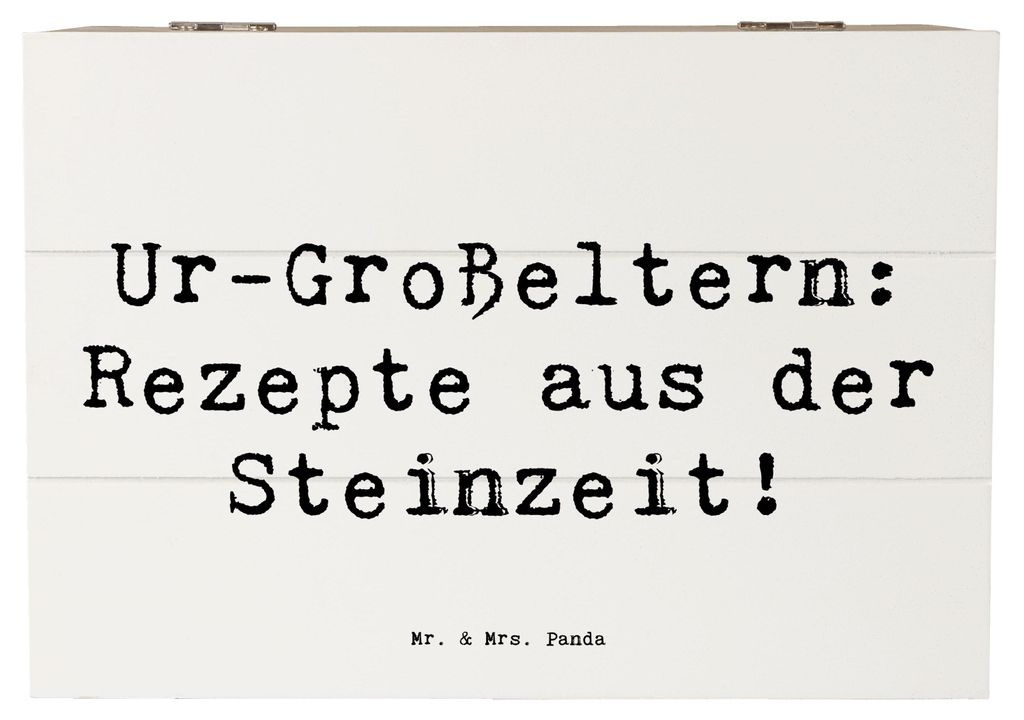 Mr. & Mrs. Panda truhe holz Spruch Ur-Großeltern Rezepte 22 Produktbild 