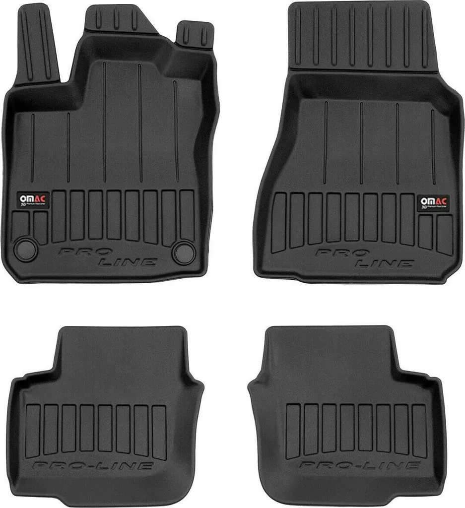 2014-2025 Smart Forfour tappetini TPE nero 4 pz