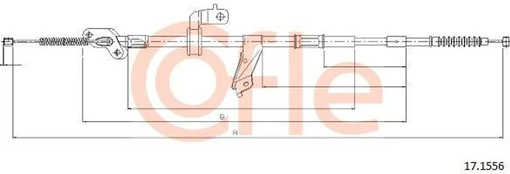 Câble de frein de stationnement arrière pour RAV 4 - Réf OE 4643042100