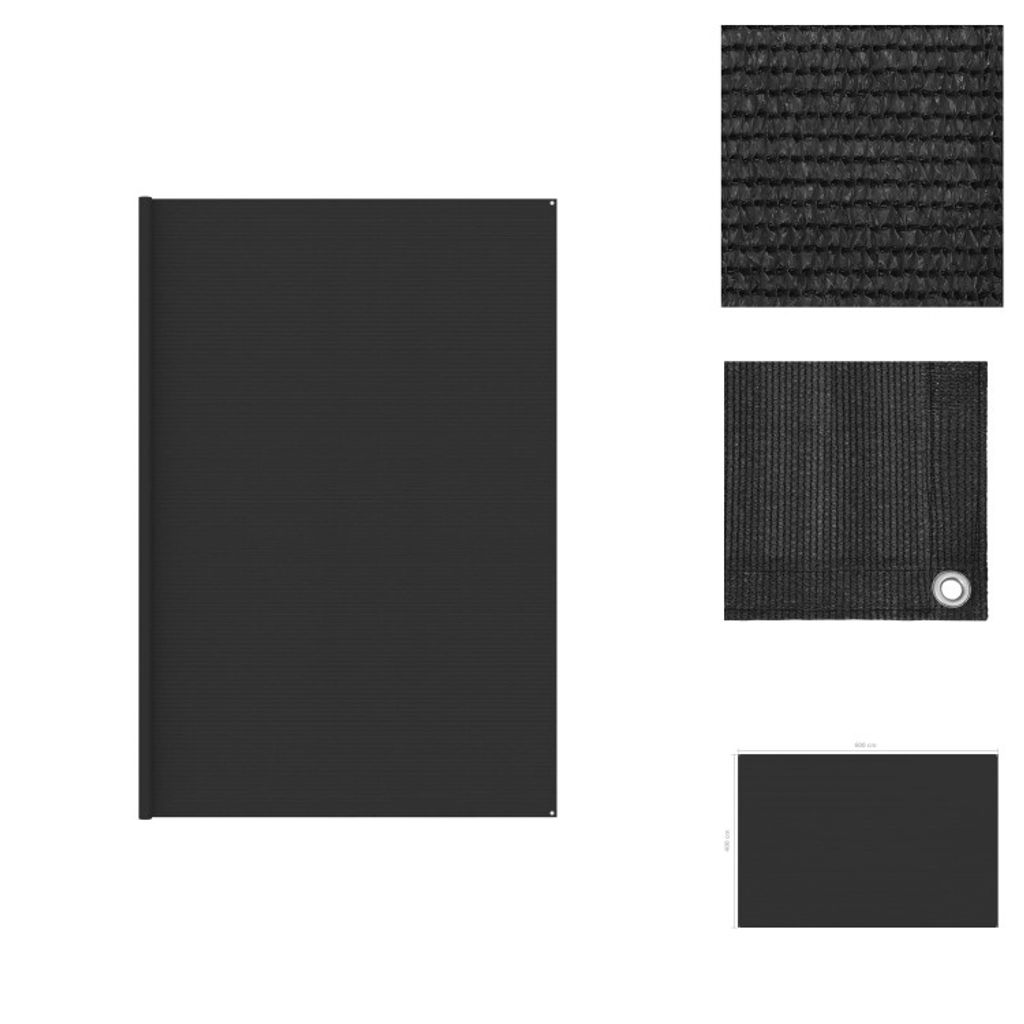 vidaXL Zeltteppich 400x600 cm Anthrazit - Zeltzubehör