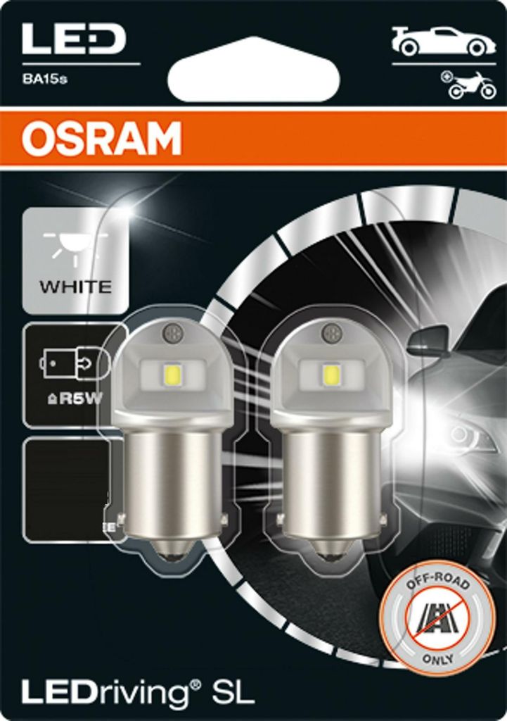 OSRAM LEDRiving SL R5W BA15s 0,5W 12V 6000K 50 lm Weiß 2 Produktbild 