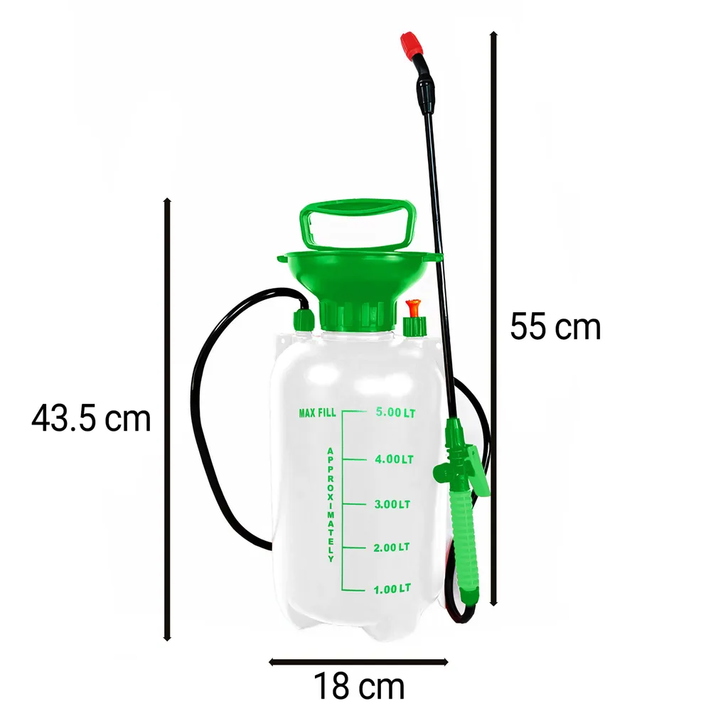 Pulvérisateur manuel 5L à pression préalable avec lance longue et sangle - 13