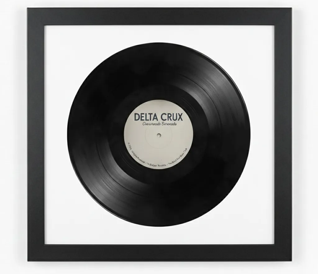 K-Möbel Set de 2 Cadres Vinyles Noirs 40x40cm en Bois Fabriqué en Allemagne