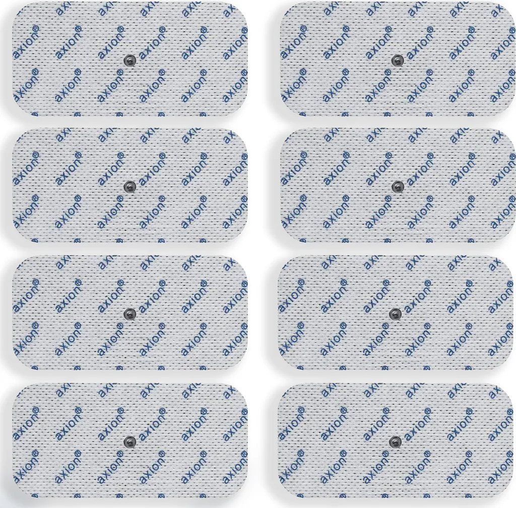 Lot de 8 Électrodes de Rechange Autocollantes 10x5 cm pour TENS et EMS